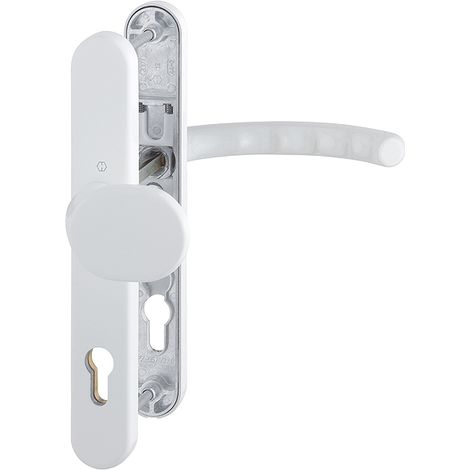 HOPPE® Schutz-Wechselgarnitur mit Schmalschild Luxembourg 86G/3358/3357N/1500, Aluminium, 2197880 (1/2)