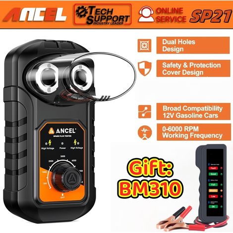 Testeur de Bougie d'Allumage 12V pour Voiture Alovez - Compatible avec la Majorité des Véhicules, Détection Rapide des Défaillances des Bougies (1/4)