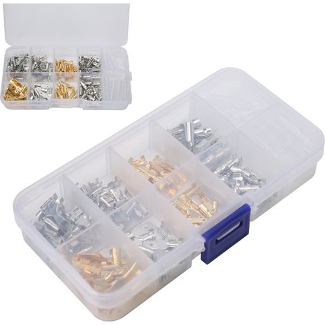 Lot de 150 cosses isolées pour câbles, connecteurs mâles et femelles, fournitures industrielles 2,8/4,8/6,3/4 mm (1/5)