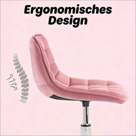Chaise de bureau confortable, tabouret bas de bar, fauteuil lounge pour salon, siège maquillage ergonomique, chaise d'ordinateur avec repose-pieds (lot de 1) (1/5)