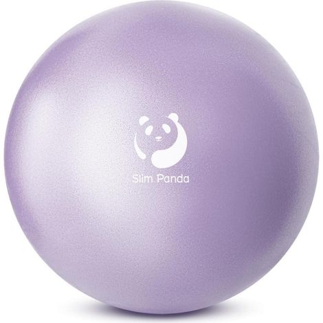 Gymnastikball Klein 23-25cm Pilates Aufblasbar Strohhalm Helles Lila (1/5)