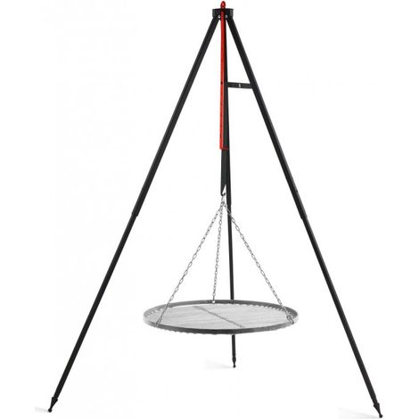 Barbecue avec grille de cuisson en inoxydable sur trépied JUMBO-Ø 60cm-50- 60 -- (1/5)