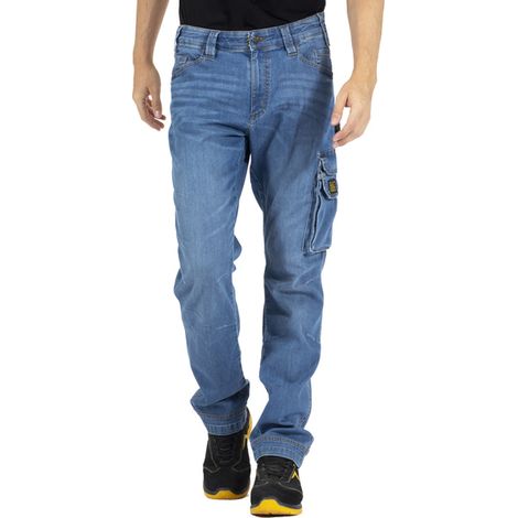 Arbeitsjeans Job L blau Größe 56