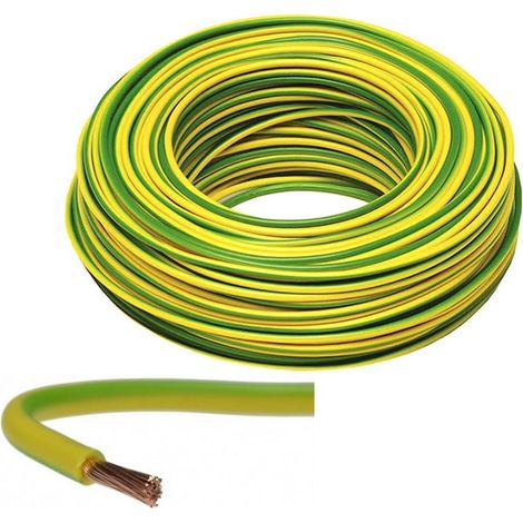 1m Erdungskabel H07V-K 450/750V LGY 16mm2 Grün/Gelb Meterware Kabel