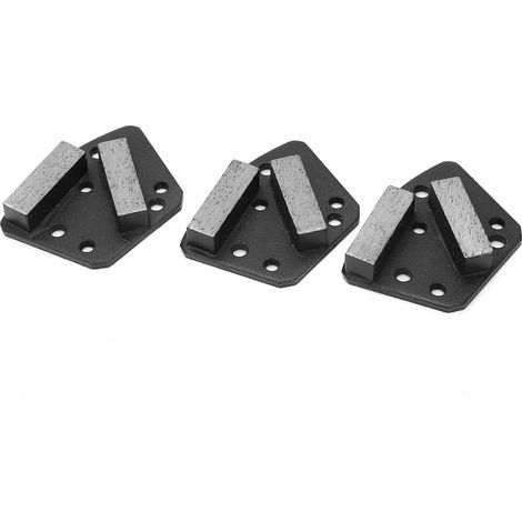 Semelles diamantées trapézoïdales pour la découpe du béton, 6 trous, dents droites, noires, n° 16 (1/5)