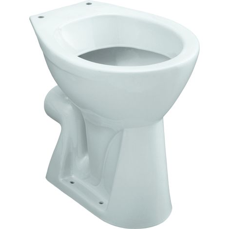 Geberit – Cuvette WC indépendante surélevée PMR – Évacuation horizontale – Céramique blanche – Hauteur d'assise 46 cm – Compatible réservoir mural 3723 (1/10)
