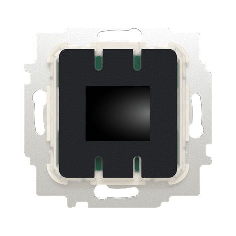 Busch-Jaeger El. Thermostat d'ambiance avec écran/actionneur de chauffage, avec sonde à distance en option, avec commande tactile 230 V AC Contact normalement ouvert (NO) free@home wireless (62841 U-W