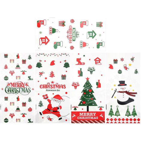 100 sachets cadeaux pour bonbons de Noël, biscuits et friandises au chocolat-27x13CM (1/3)