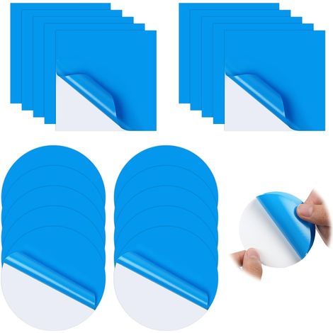 20-piece PVC pool repair kit, self-adhesive underwater pool patches, self-adhesive repair patches for swimming pools (1/5)