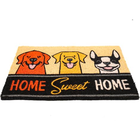 Paillasson Coco Home Sweet Home chiens - Modèle Cuba