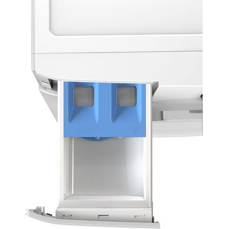 Beko b100 BMX8126DW Lavatrice 8kg classe A bianco, inverter 1200 giri, display XL, oblò bianco, vapore