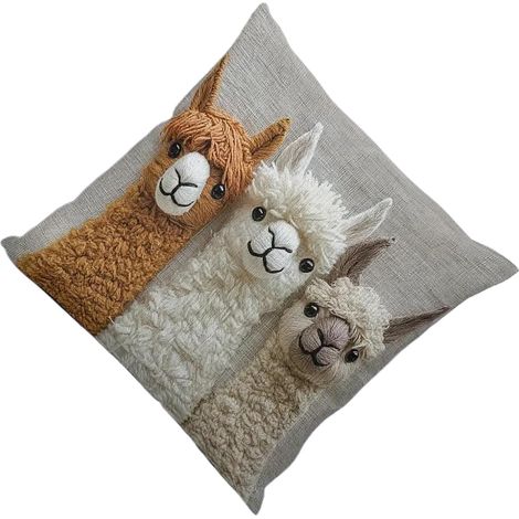 Housses De Coussin Mignonnes Coussin Imprimé Style Ferme Moderne Housse De Coussin Pour Salon, Chambre, Maison De Campagne, Canapé, Chaise, Bureau, Dortoir, Cabane, Intérieur De Voiture (1/5)