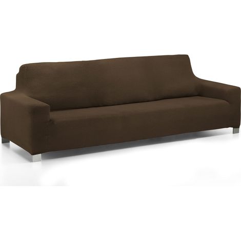 Housse de canapé Super élastique Multi Adaptable, Polyester Coton, Chocolat, 1 Places (1/5)
