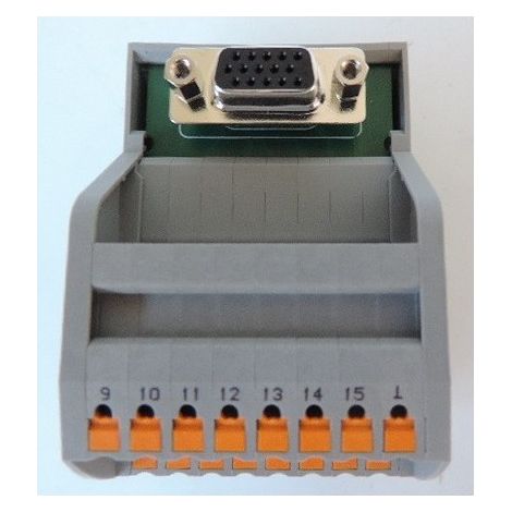 Module interface VARIOFACE 15P montage sur rail NS 35mm VIP-2/PT/HD15SUB/F PHOENIX CONTACT 2904272