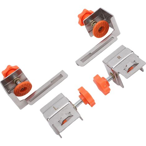paires de pinces de fixation pour panneaux de tiroir larges, en acier inoxydable, pour une installation stable. (1/5)