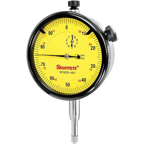 Starrett 3025 – 481 quadrante indicatore Range: 10 mm, quadrante lettura: 0 – 100