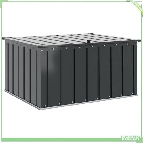 Boîte de rangement de jardin - FAFEICY - 42011278 - Noir mat - Acier - 101 x 82 x 50 cm (1/5)