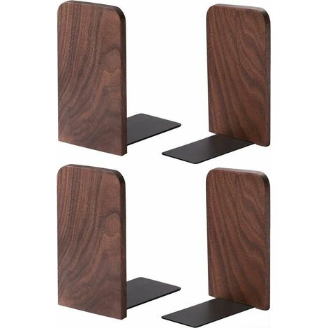 Set mit 2 Paar Buchstützen aus Walnussholz 13 x 8,1 cm (1/4)