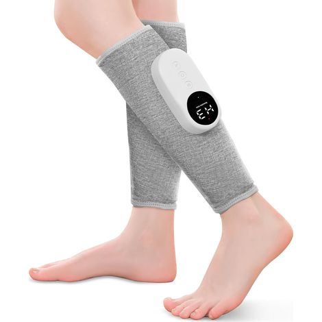 2PCS, Massageur de jambes avec chaleur et compression, Massageur de veau pour la circulation et la douleur avec 3 intensités, 3 modes, soulagement du syndrome des jambes sans repos (1/5)
