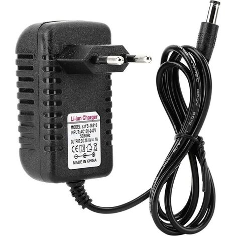 Universalladegerät, 16,8 V/1 A Adapter, Li-Ionen-Netzladegerät, Multispannungsadapter, AC-Ersatzladegerät (EU)