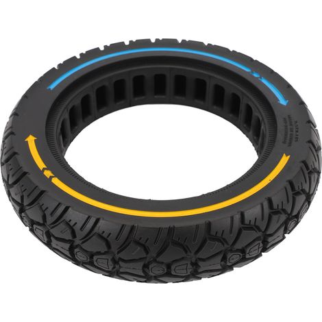 Pneu plein pour trottinette électrique 9,5 x 2,125 pouces, 36 rainures, antidérapant, en caoutchouc, tout-terrain, compatible avec M365. Pneu gonflable 230 x 50 pouces, coloré. (1/5)