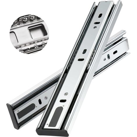 Coulisses à billes extension totale pour tiroirs, 30 cm, rails de en (1/5)
