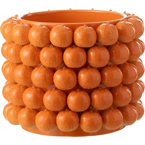 Cache-Pot en Céramique "Orange" 36cm Orange