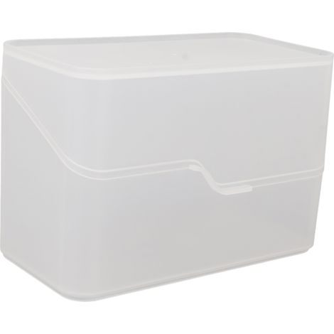 Coffret de Rangement avec Couvercle pour Cosmétiques, Boîte de Tri Anti-Poussière pour Soins de la Peau, Présentoir à Rouges à Lèvres et Éponges de Maquillage, Organisateur de Bureau (1/5)