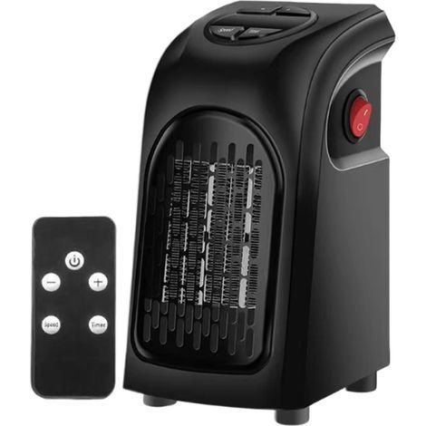 Chauffage d'Appoint, Ventilateur Chauffant, Ventilateur Chauffant 400W sur Prise Murale pour Salon Appartement Atelier Bureau Garage Cave (1/5)