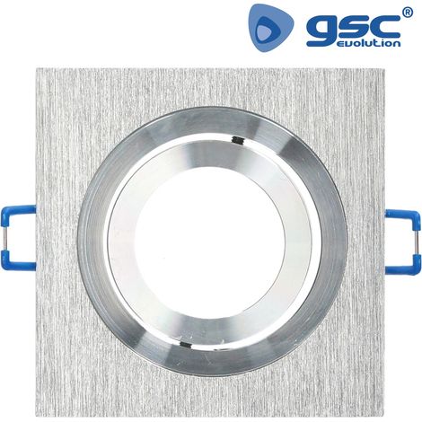 Aro empotrable cuadrado de aluminio orientable para bombilla LED GSC 0701953 (1/3)