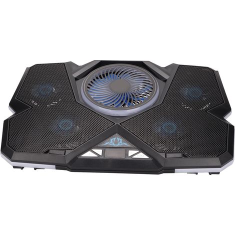 Refroidisseur pour ordinateur portable : 12 modes RGB, 7 hauteurs, ventilateurs de jeu avec écran LED pour ordinateurs portables de 12 à 17,3 pouces (1/5)