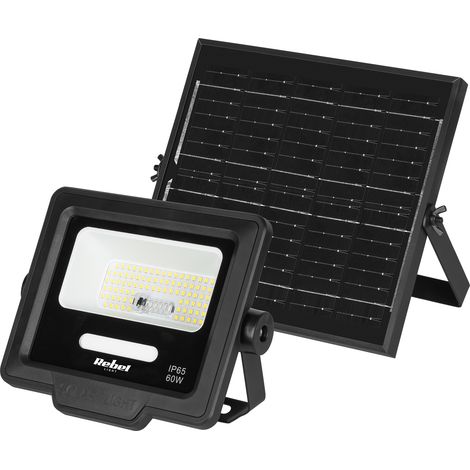 Solar-Gartenlampe LED-Strahler mit Dämmerungssensor und Fernbedienung (1/5)