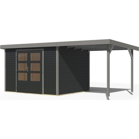 GH Jupiter 5 C anthrazit gralu 302x242x211cm m.Anbaudach 2,35