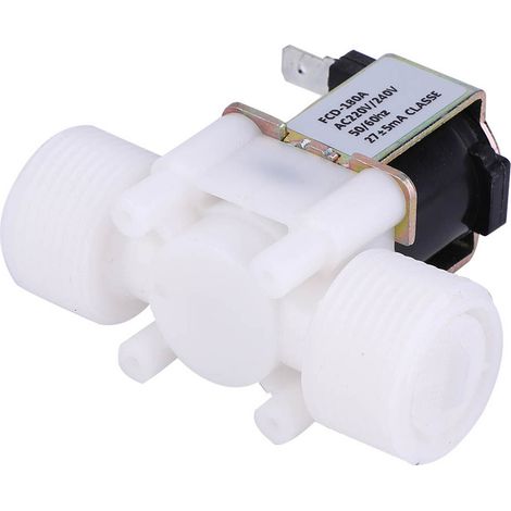 G3/4 NC Kunststoff-Elektromagnetventil, normalerweise geschlossen, Wassereinlassventil, AC 220–240 V (1/5)