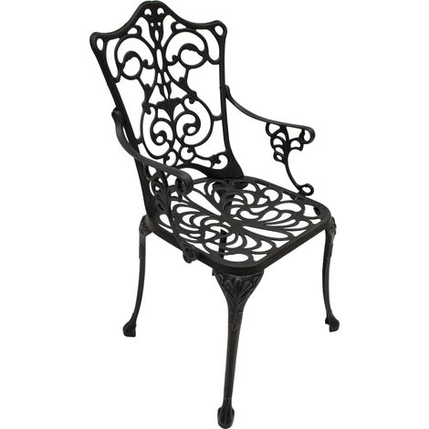 Sessel LUGANO, Aluguss grau antik (1/4)