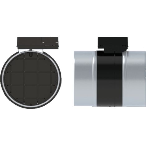 Registre motorisé diam 100 230 V ouvert sous tension - RMVT - RMVT100-230 ECONONAME - RMVT100-230