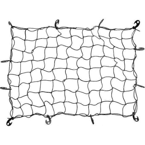 Filet élastique de 90 x 120 cm avec 12 crochets en ABS – Grande capacité pour le coffre (1/5)