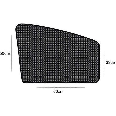 1 pare-soleil magnétique pour vitre latérale de voiture, protection UV, occultant, accessoire auto en maille 04 (1/5)