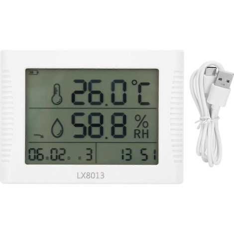 LX8013 Elektronisches Thermometer-Hygrometer Temperatur- und Feuchtigkeitsmessgerät für Laboranwendungen