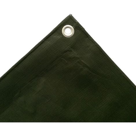 Bâche de Protection Verte 210g/m², 1,5x6m - Étanchéité et Anti-UV (1/5)
