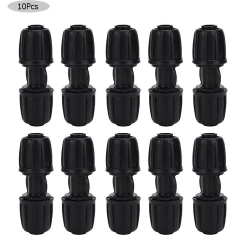 10 raccords droits pour système d'irrigation goutte à goutte de jardin, compatibles avec les tuyaux PE de 16 mm. (1/5)