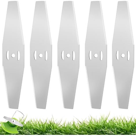 5 Pièces Lames de coupe-bordures en métal, Lames de remplacement pour coupe-bordures électriques, Accessoires de débroussailleuse (1/5)
