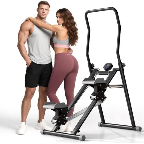 Stepper d'escalade Machine d'exercice avec résistance pour la Maison Cardi Exercice Pliable (1/5)