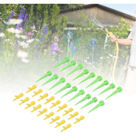 18 Pièces Pics d'Arrosage Automatique avec Régulateur de Débit pour Plantes (1/5)