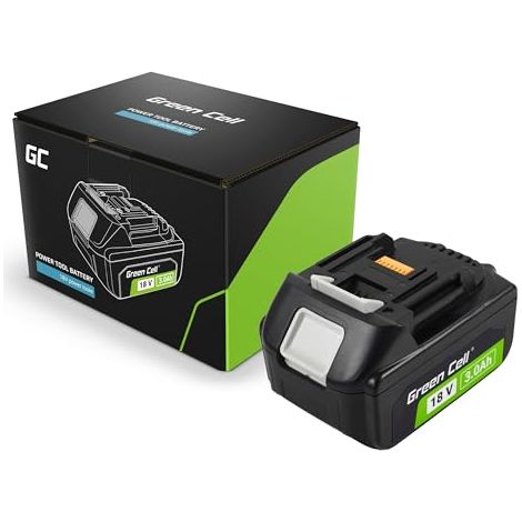 Green Cell BL1830B Batería de ion de litio 3Ah Negra