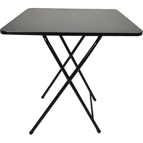 Esstisch, Küchentisch, SCHWARZ, 60×60×70cm, Massivholz – Schwarz – Zeitgenössisch – Design. (1/5)