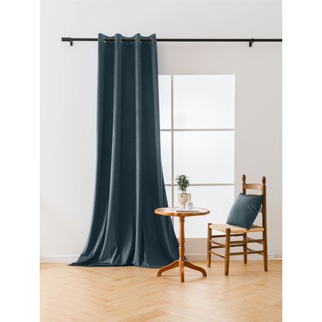 RIDEAU VELOURS OCCULTANT 140x250 AVEC ŒILLETS (1/5)