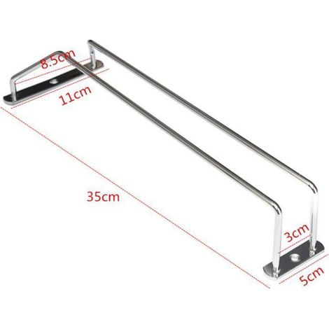Support Verre A Pied - Support Pour Coups De Champagne En Acier Inoxydable - 35 cm (1/4)