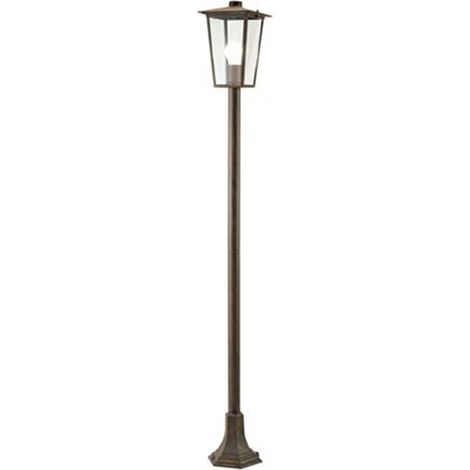 Lampada da esterno in alluminio pressofuso con diffusori in vetro trasparente ruggine