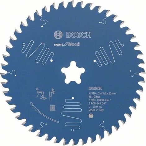 Bosch 2608644087 Disco de sierra circular CSB Expert madera 190 Fast Fixx 48D (1/2)